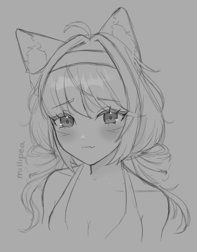 bnw sketch [cute]