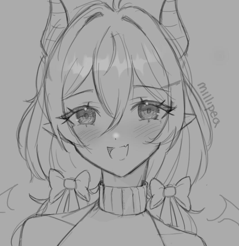 bnw sketch [cute]